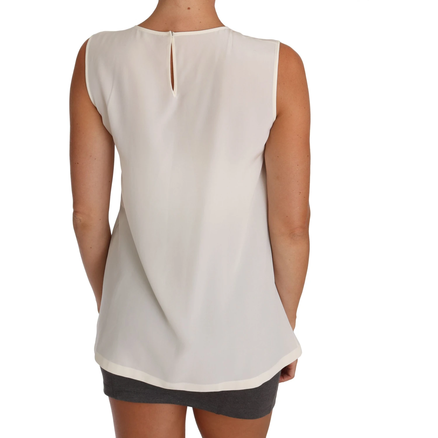 White Silk Crystal Sequined Fairy T-shirt