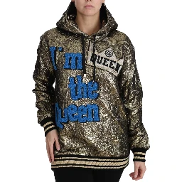 Im The Queen Jaquard Gold Sweatshirt  Hoodie