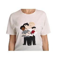 White Silk Stretch #dgfamily T-shirt