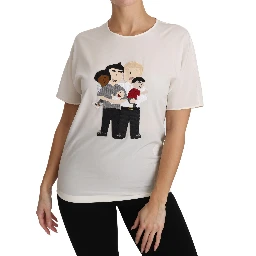 White Silk Stretch #dgfamily T-shirt