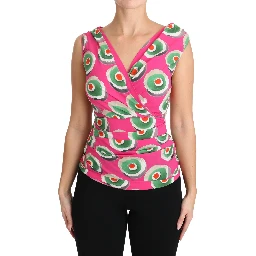 Pink Silk Stretch Sicilian Cake Top