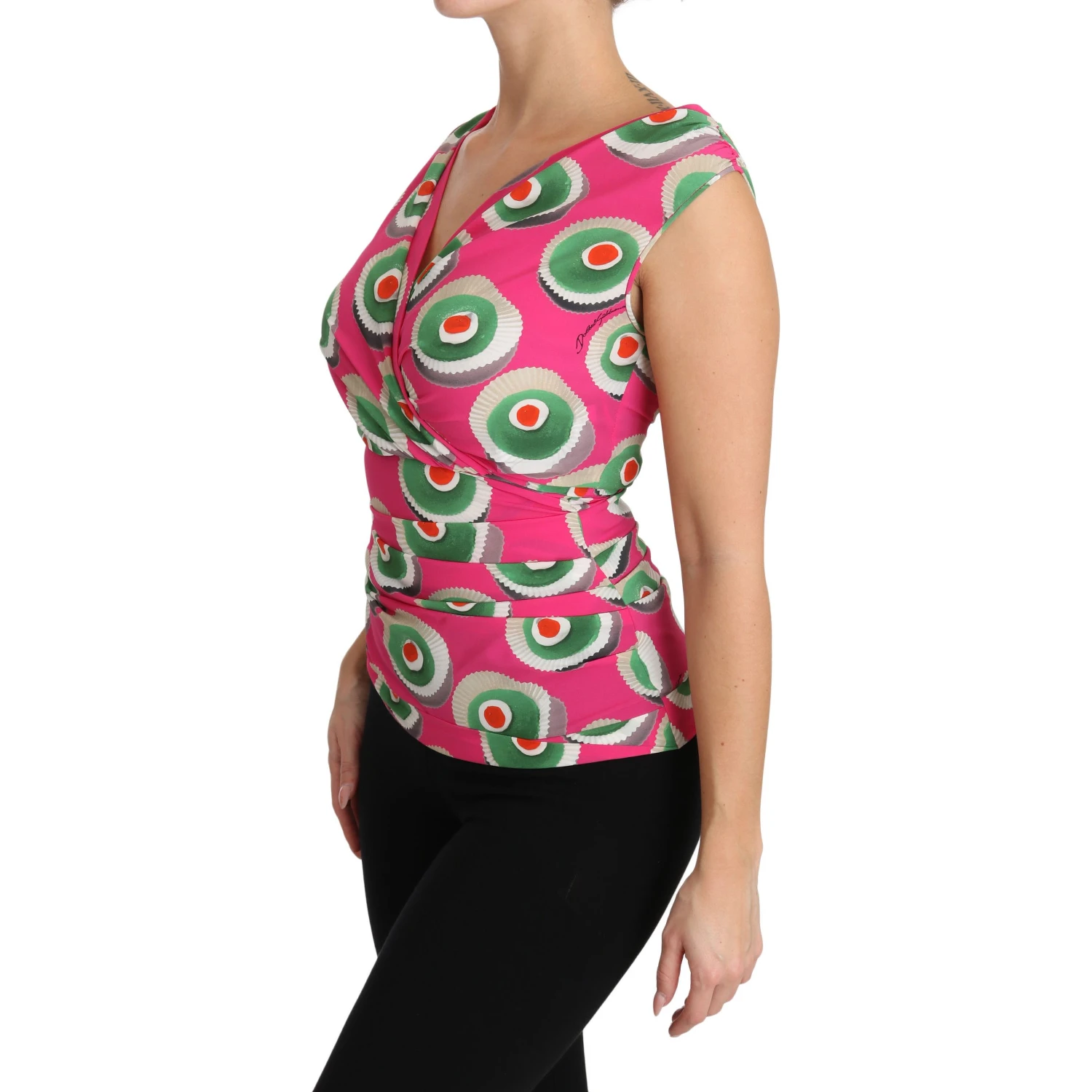 Pink Silk Stretch Sicilian Cake Top