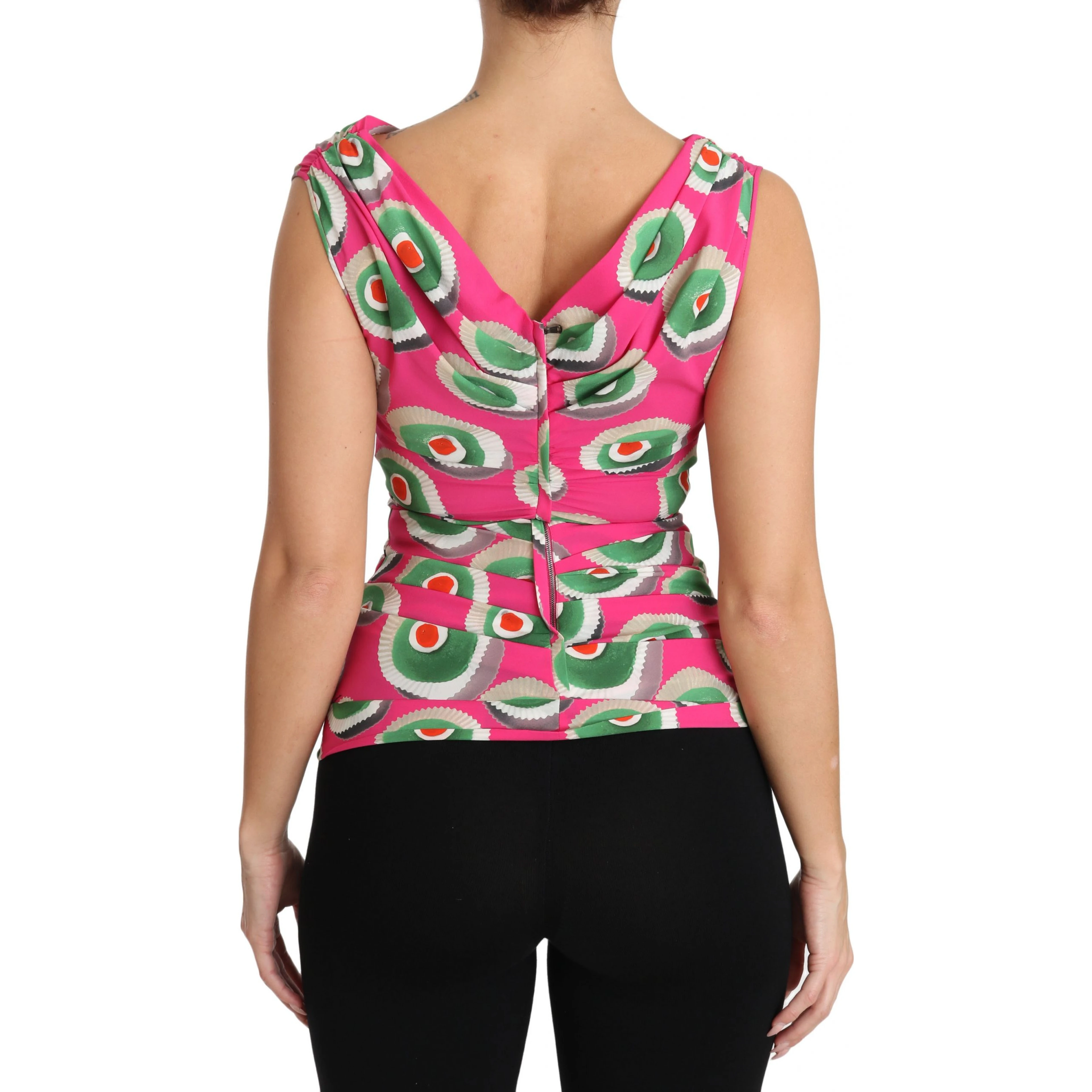 Pink Silk Stretch Sicilian Cake Top