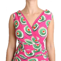 Pink Silk Stretch Sicilian Cake Top