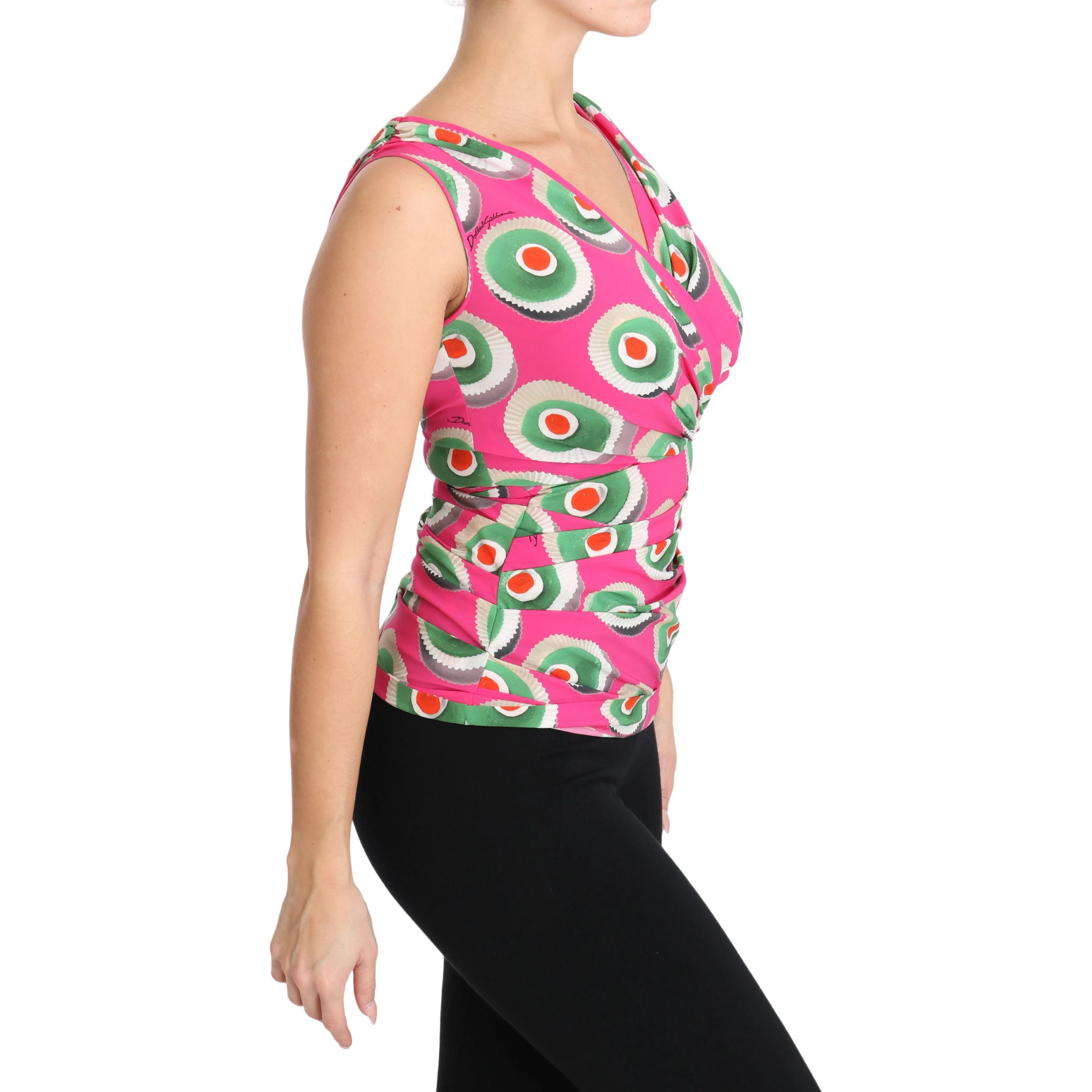 Pink Silk Stretch Sicilian Cake Top