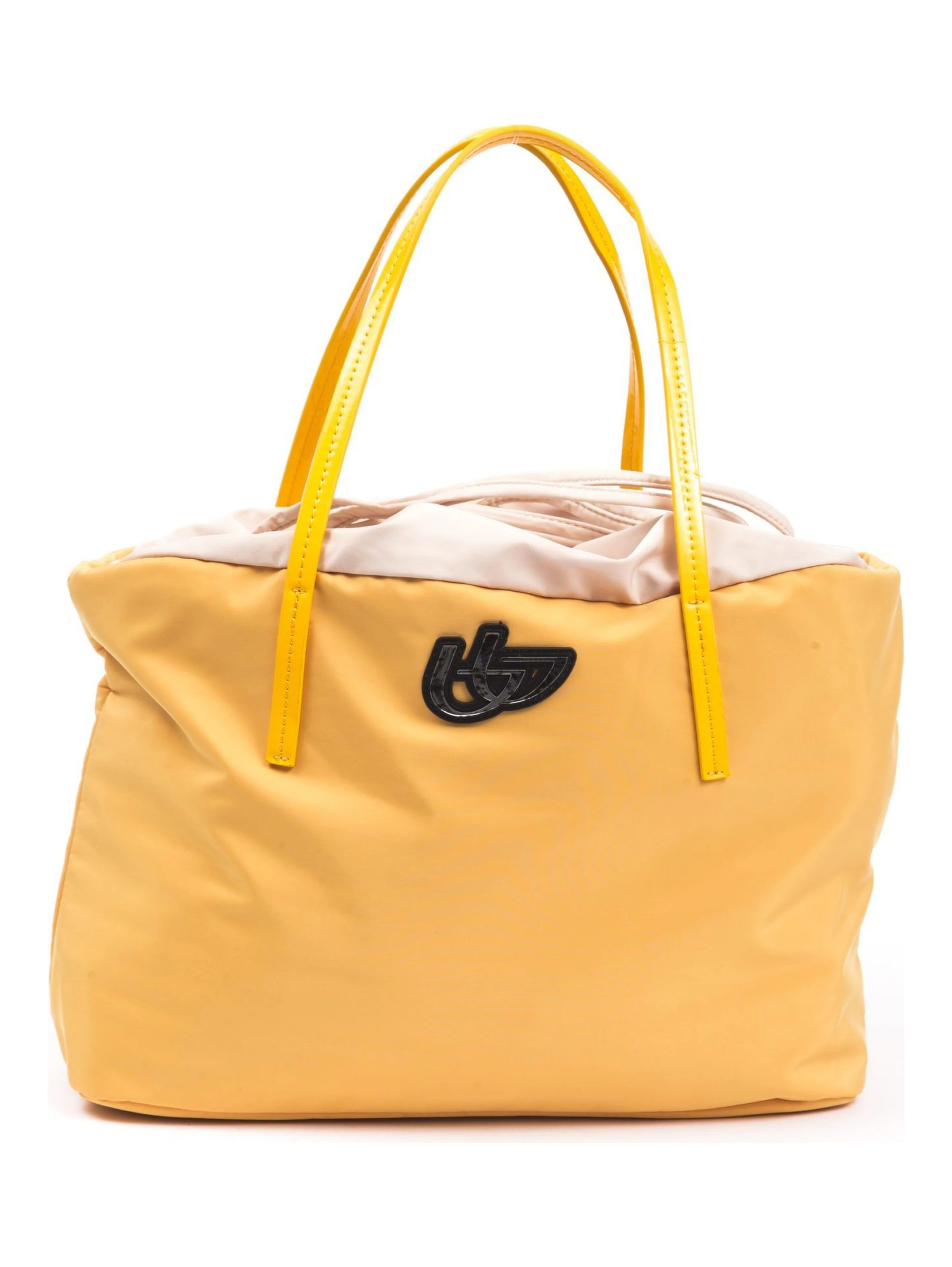 Yellow Polyester Shoulder Bag
