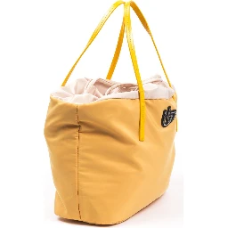 Yellow Polyester Shoulder Bag