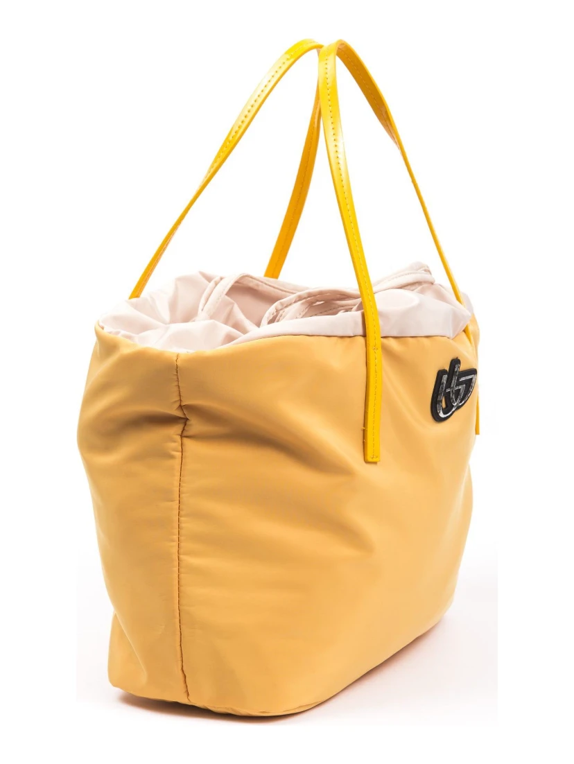 حقيبة كتف صفراء من البوليستر