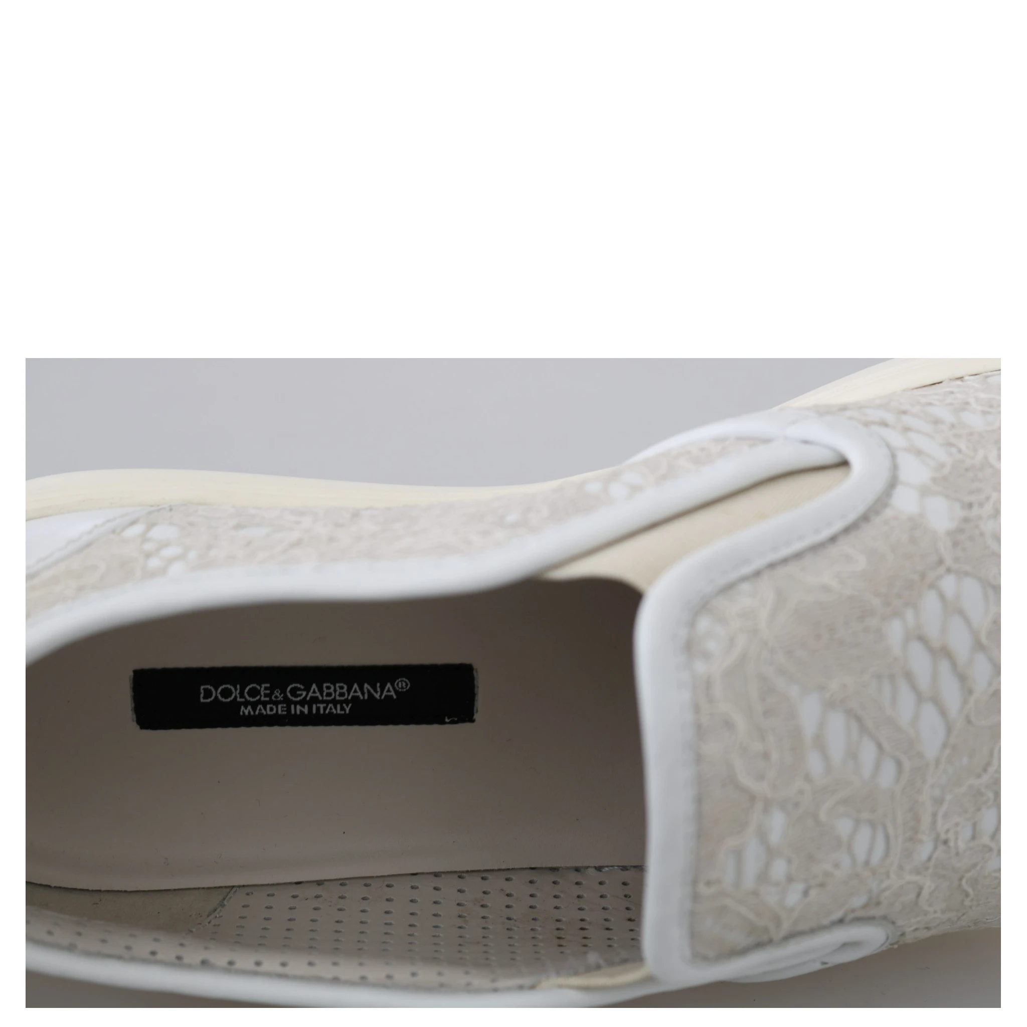 White Leather Lace Slip On Loafers Shoes