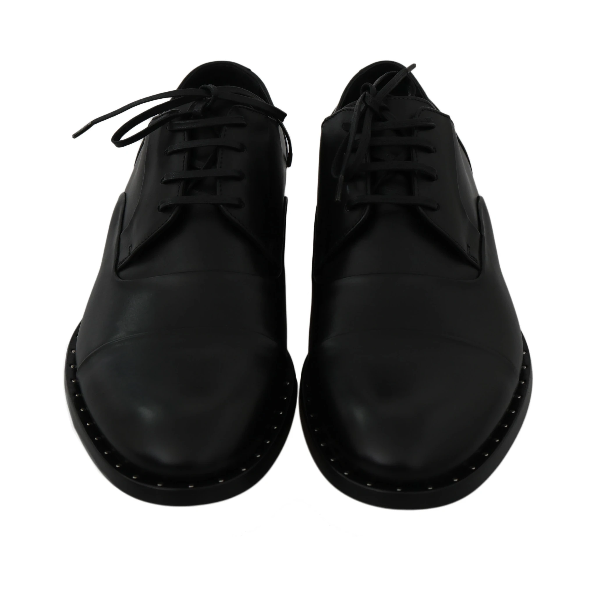 Black Leather Derby Formal Shoes