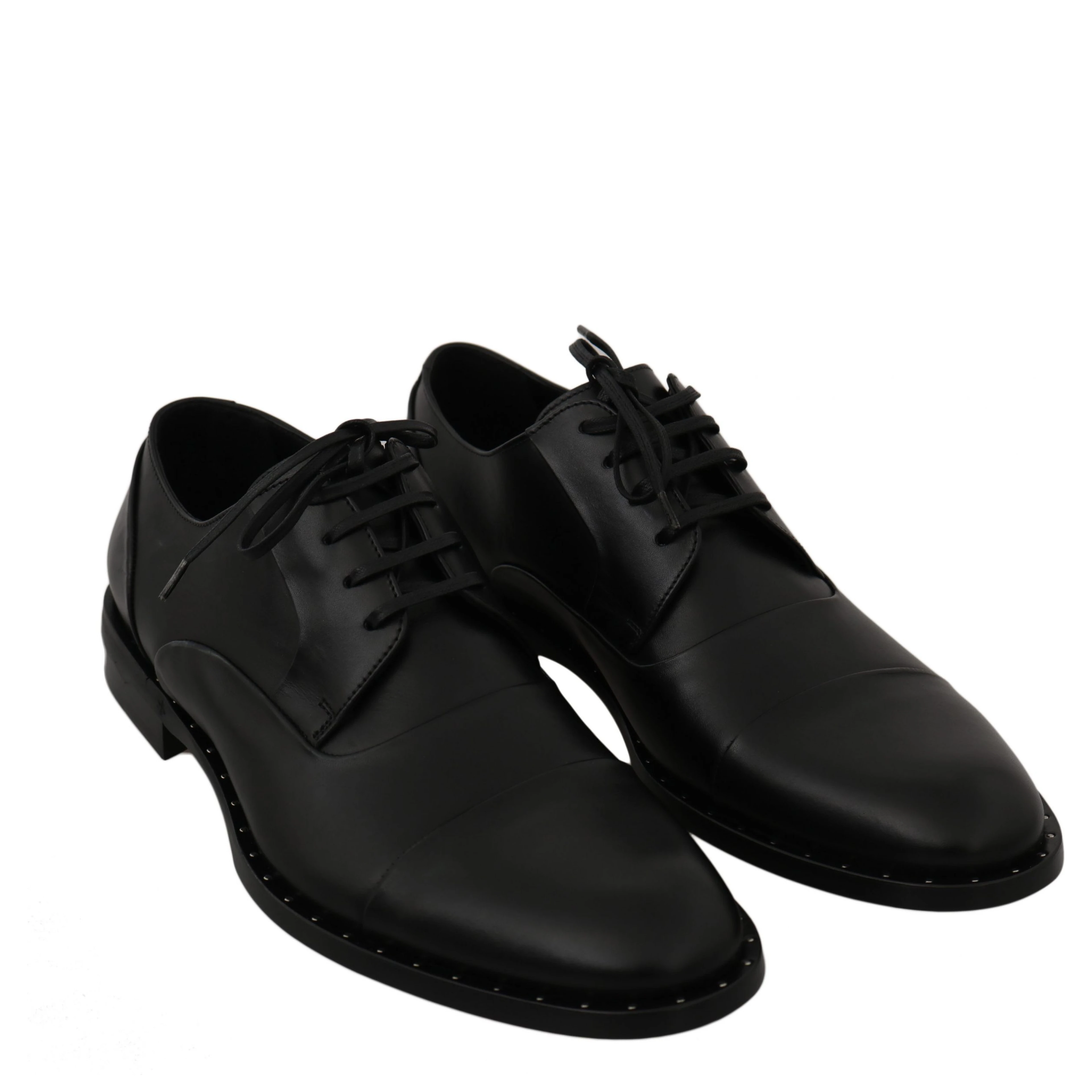 Black Leather Derby Formal Shoes