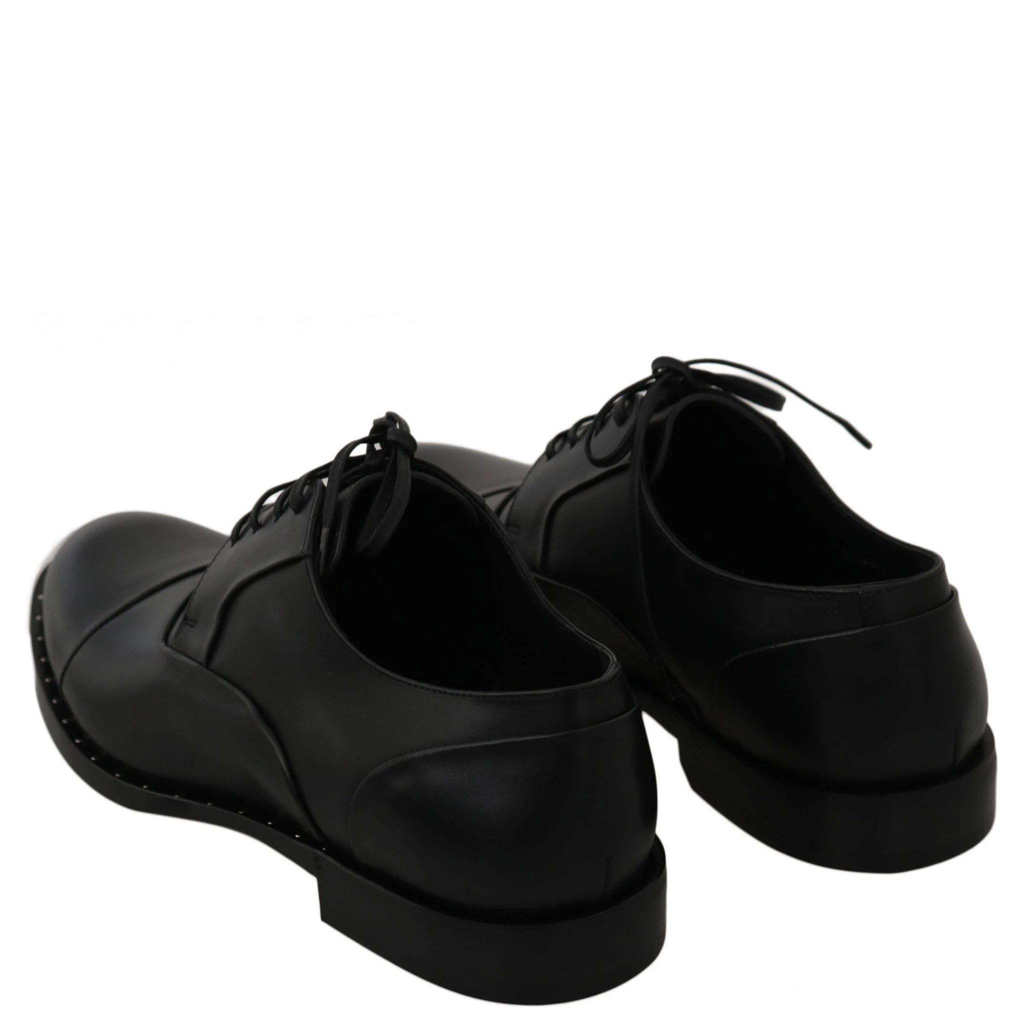 Black Leather Derby Formal Shoes