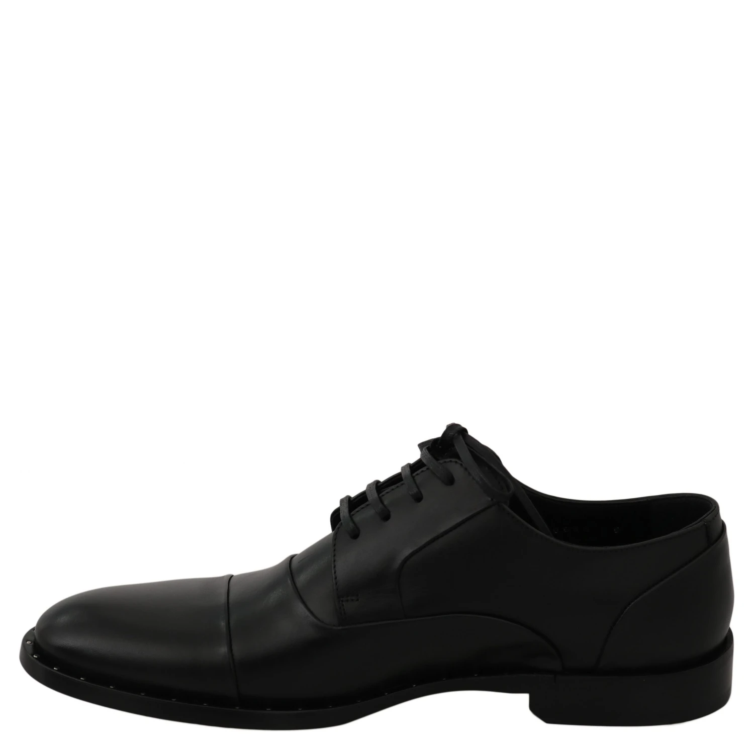Black Leather Derby Formal Shoes