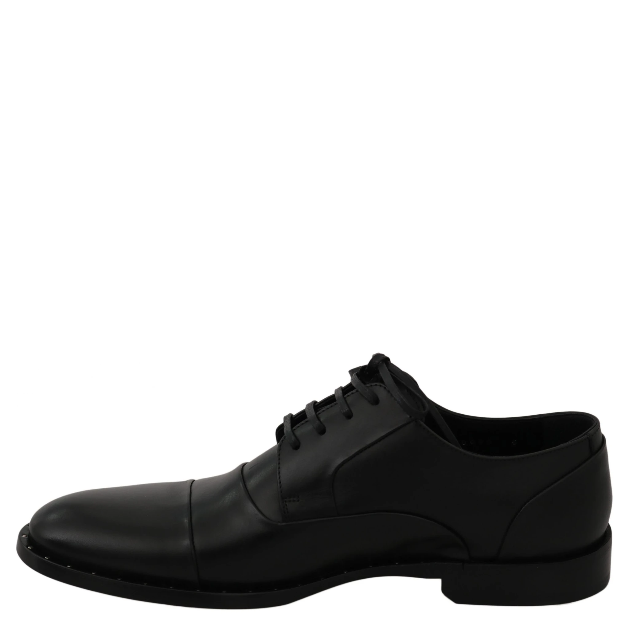 Black Leather Derby Formal Shoes