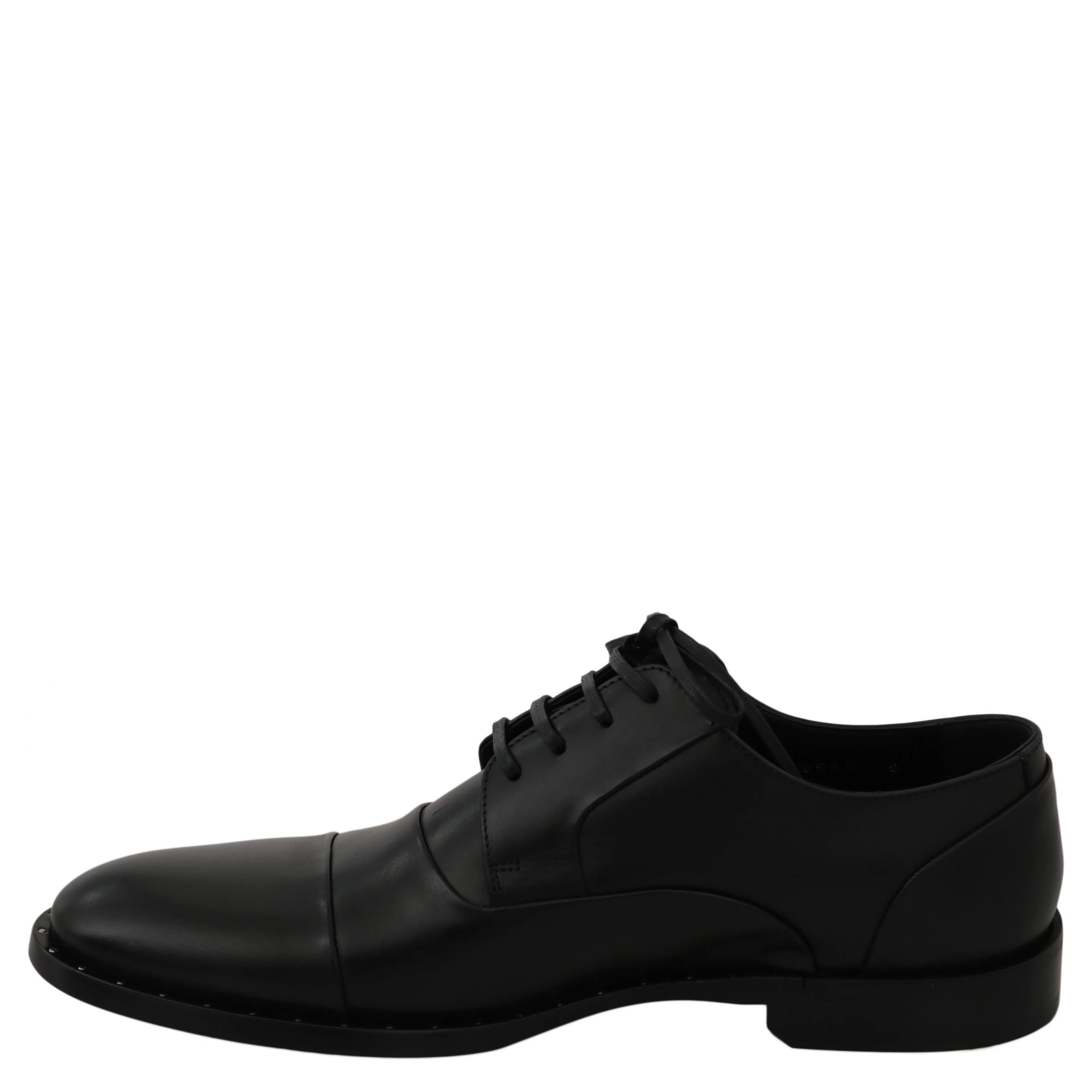 Black Leather Derby Formal Shoes