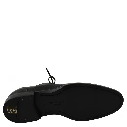 Black Leather Derby Formal Shoes