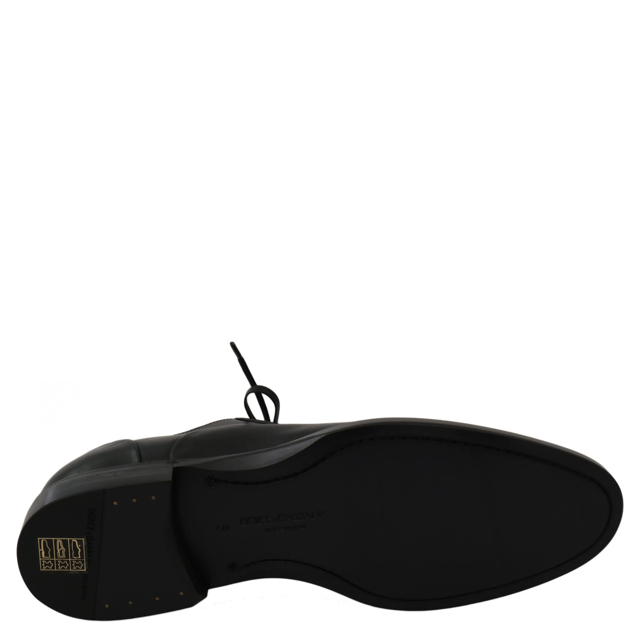 Black Leather Derby Formal Shoes