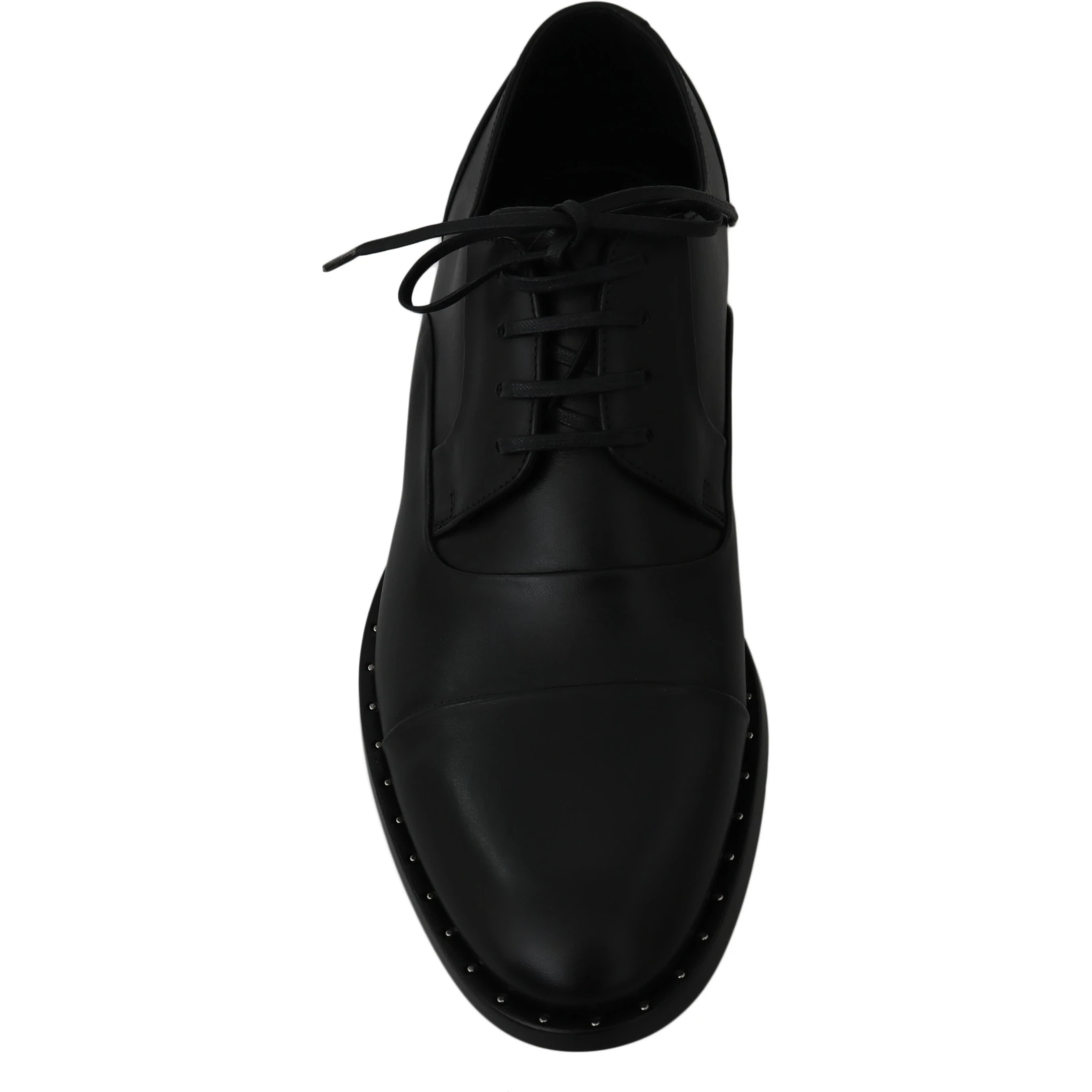 Black Leather Derby Formal Shoes