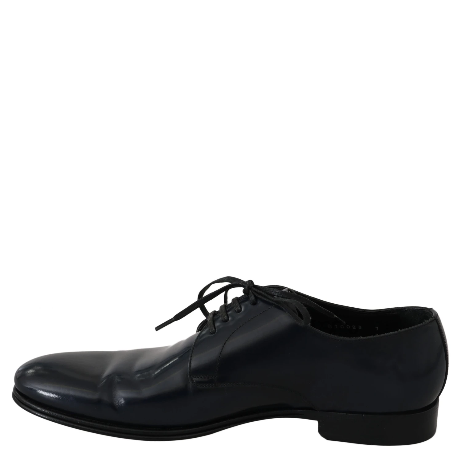 Blue Leather Dress Derby Formal Mens Shoes
