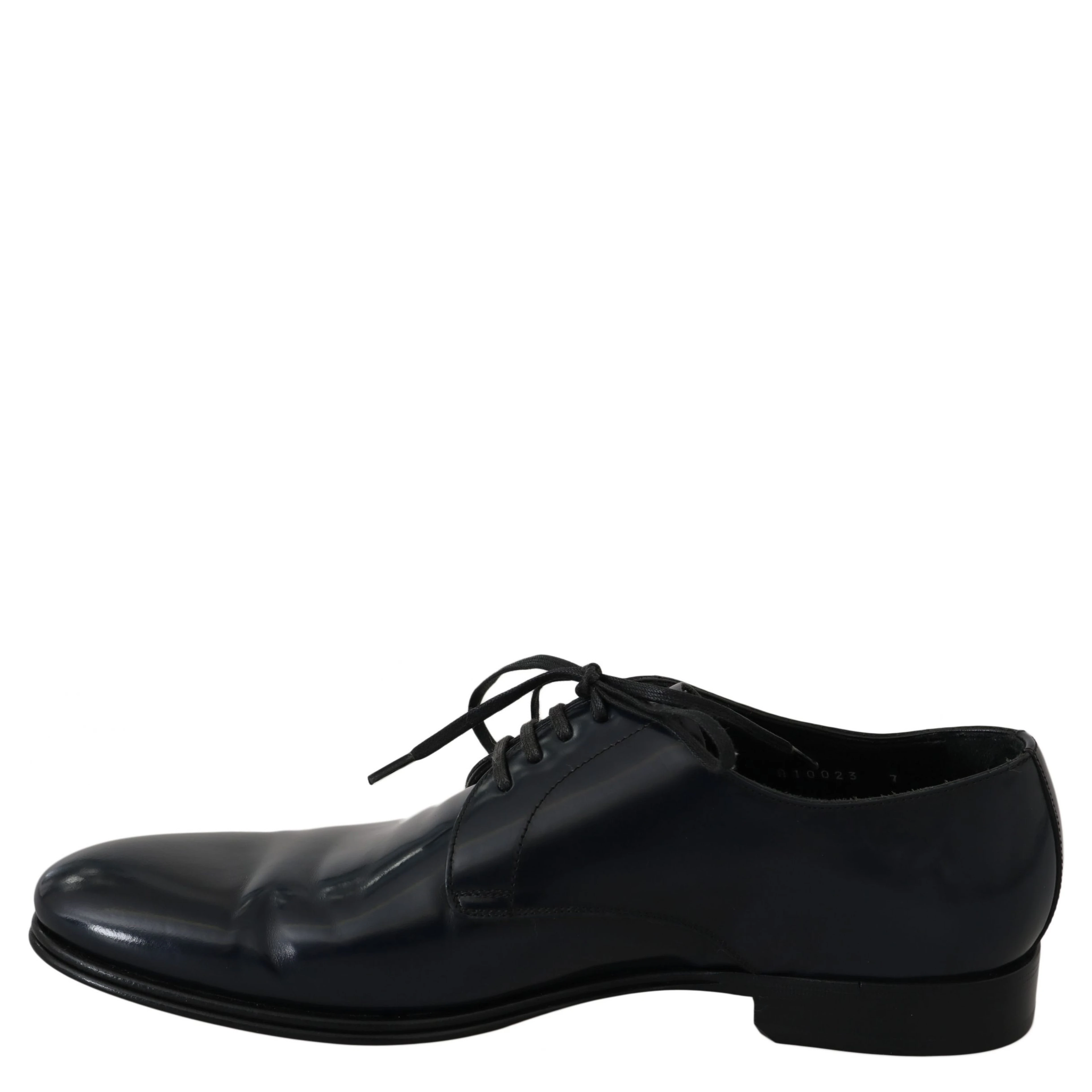 Blue Leather Dress Derby Formal Mens Shoes
