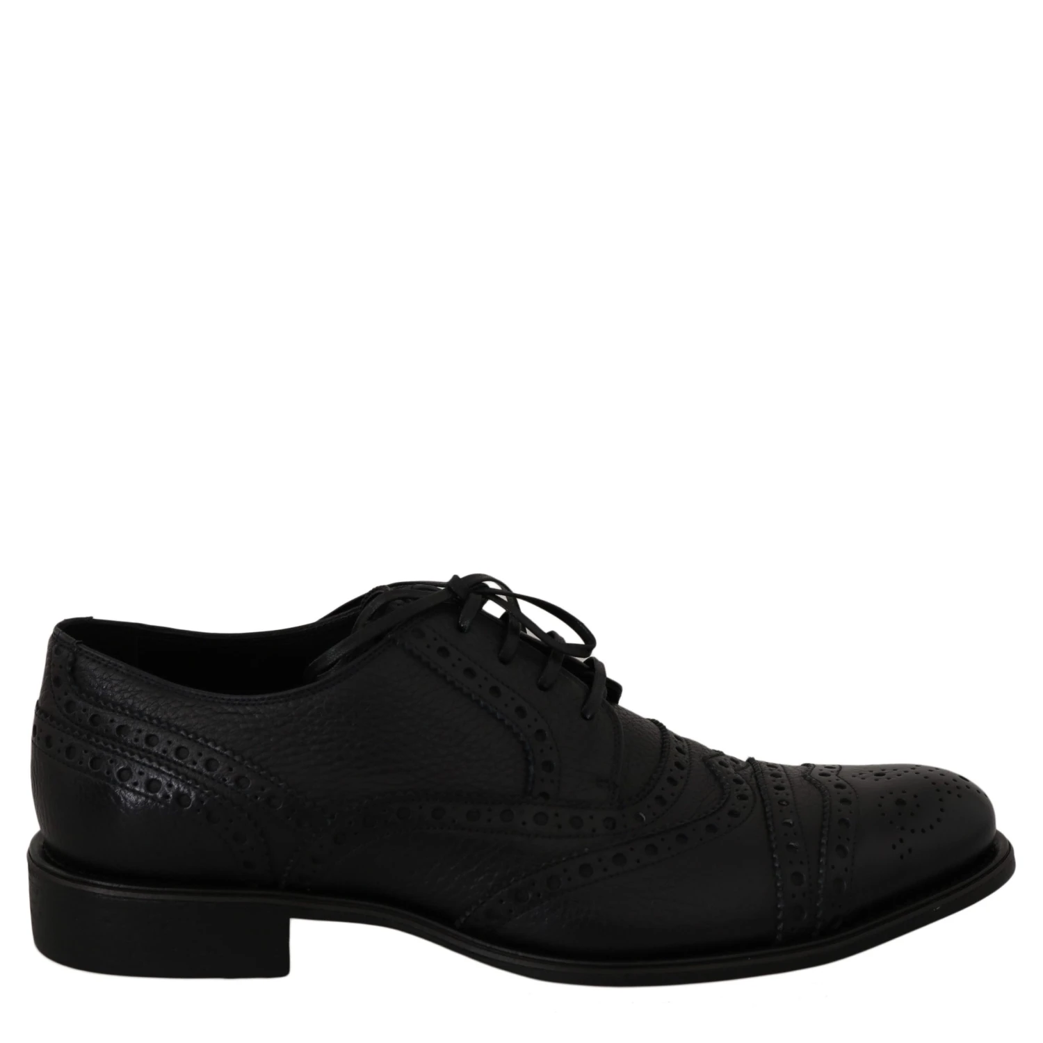 Blue Leather Wingtip Oxford Dress  Shoes