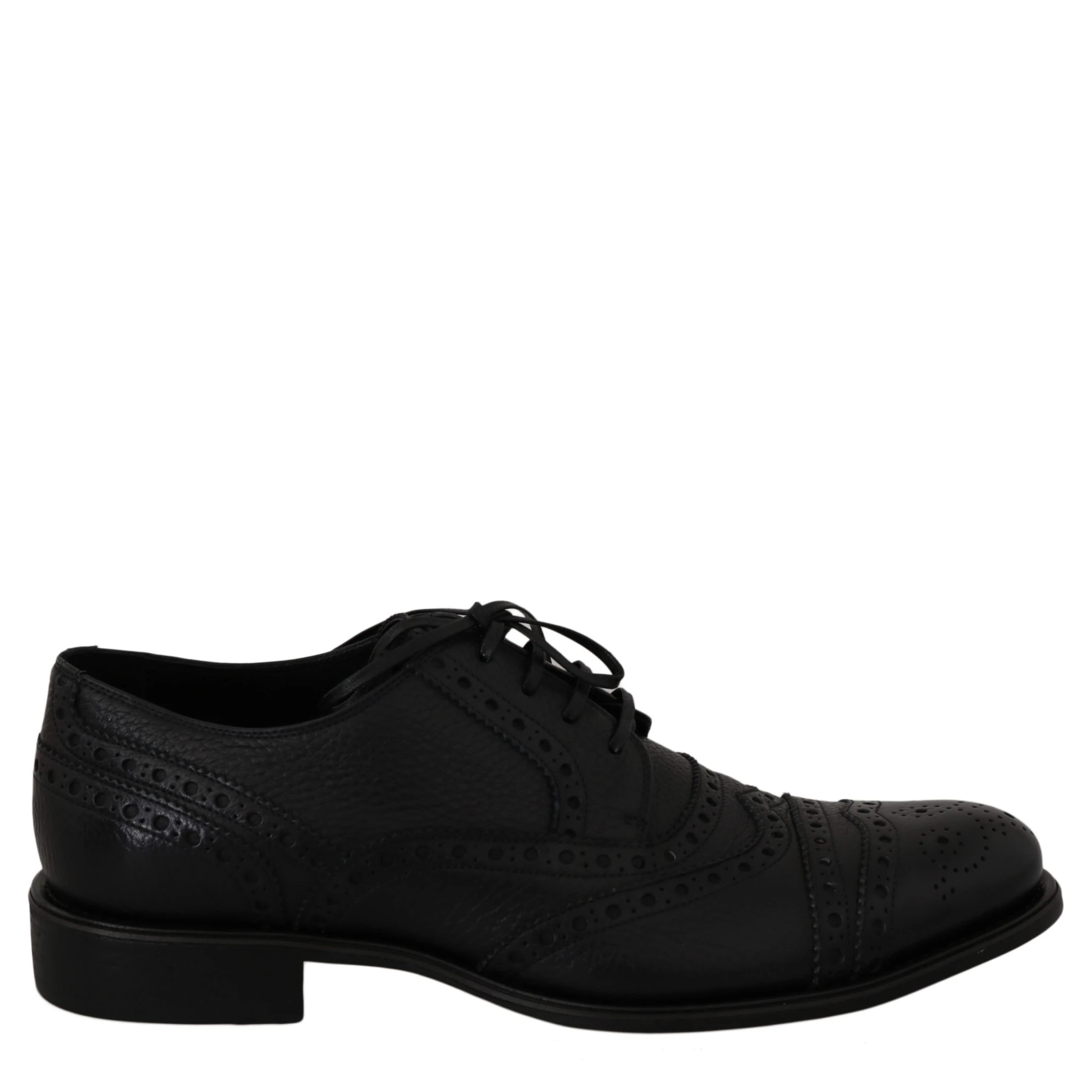 Blue Leather Wingtip Oxford Dress  Shoes