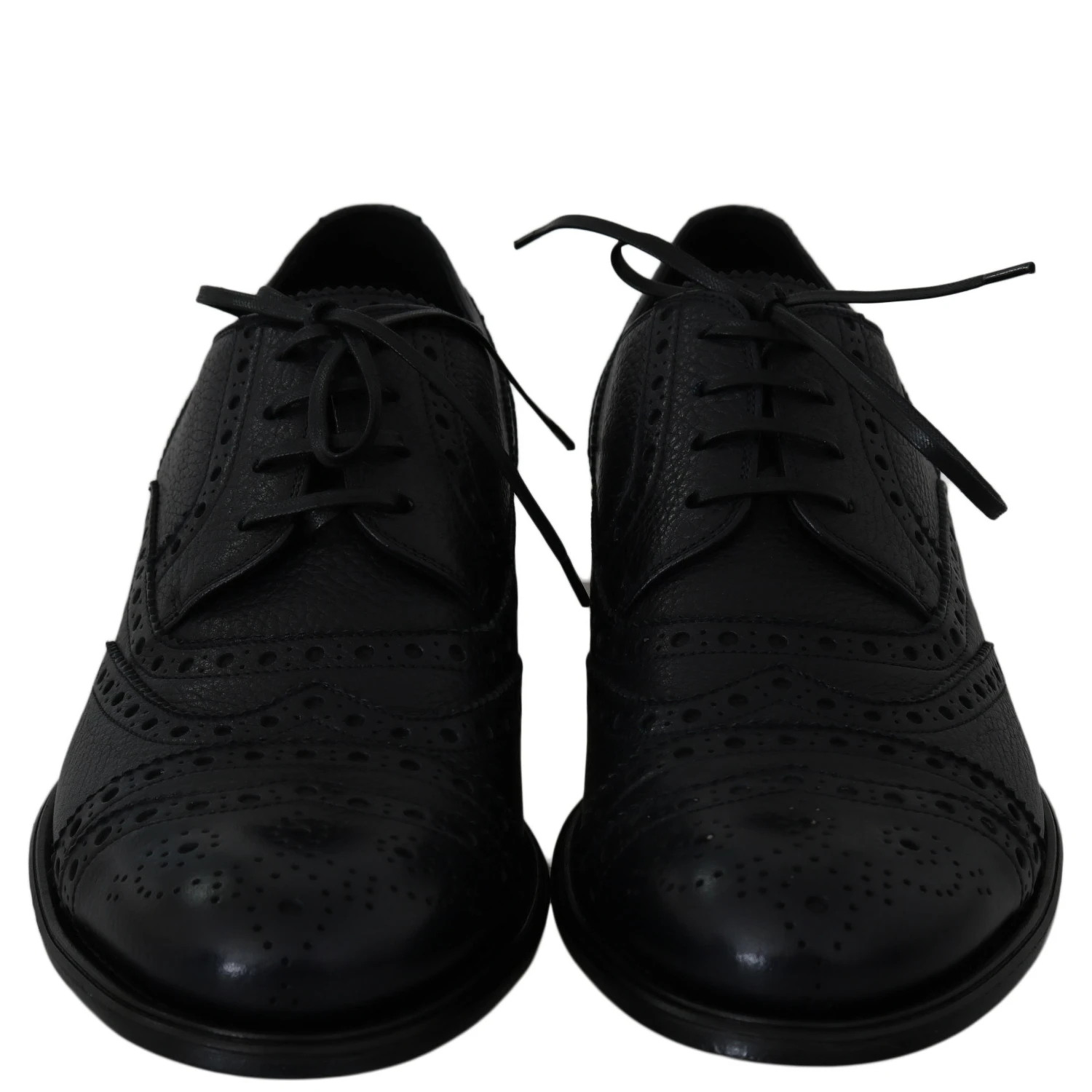 Blue Leather Wingtip Oxford Dress  Shoes