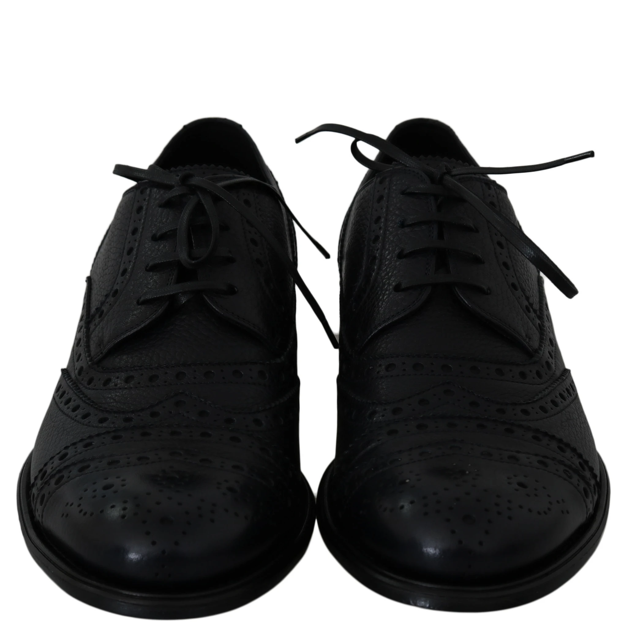 Blue Leather Wingtip Oxford Dress  Shoes