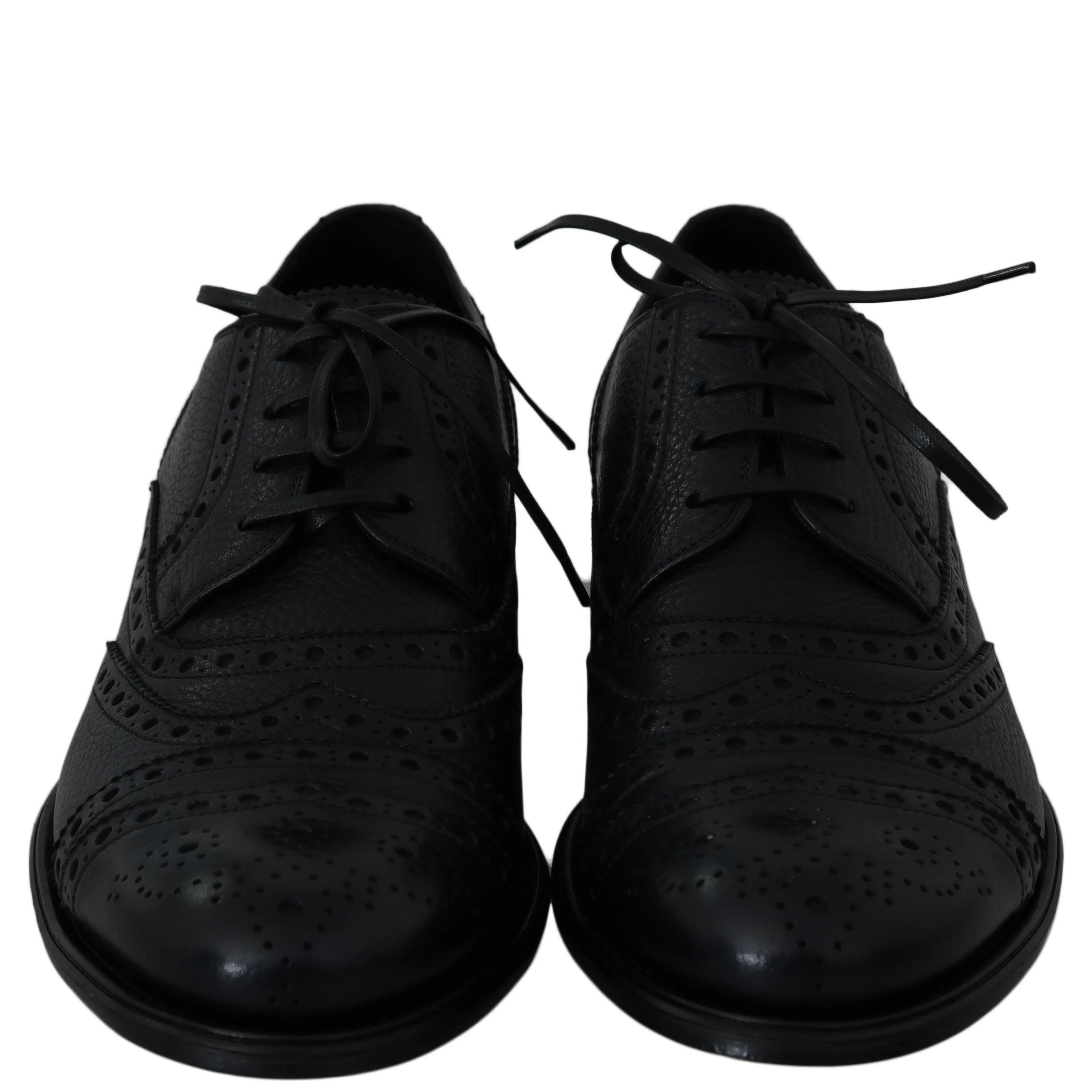 Blue Leather Wingtip Oxford Dress  Shoes
