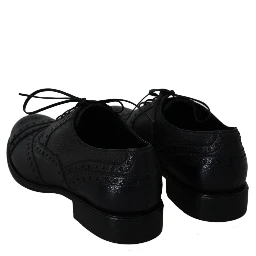 Blue Leather Wingtip Oxford Dress  Shoes