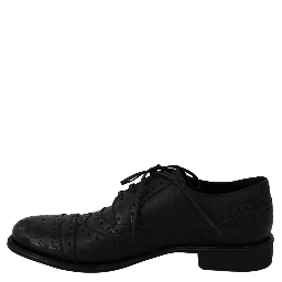 Blue Leather Wingtip Oxford Dress  Shoes