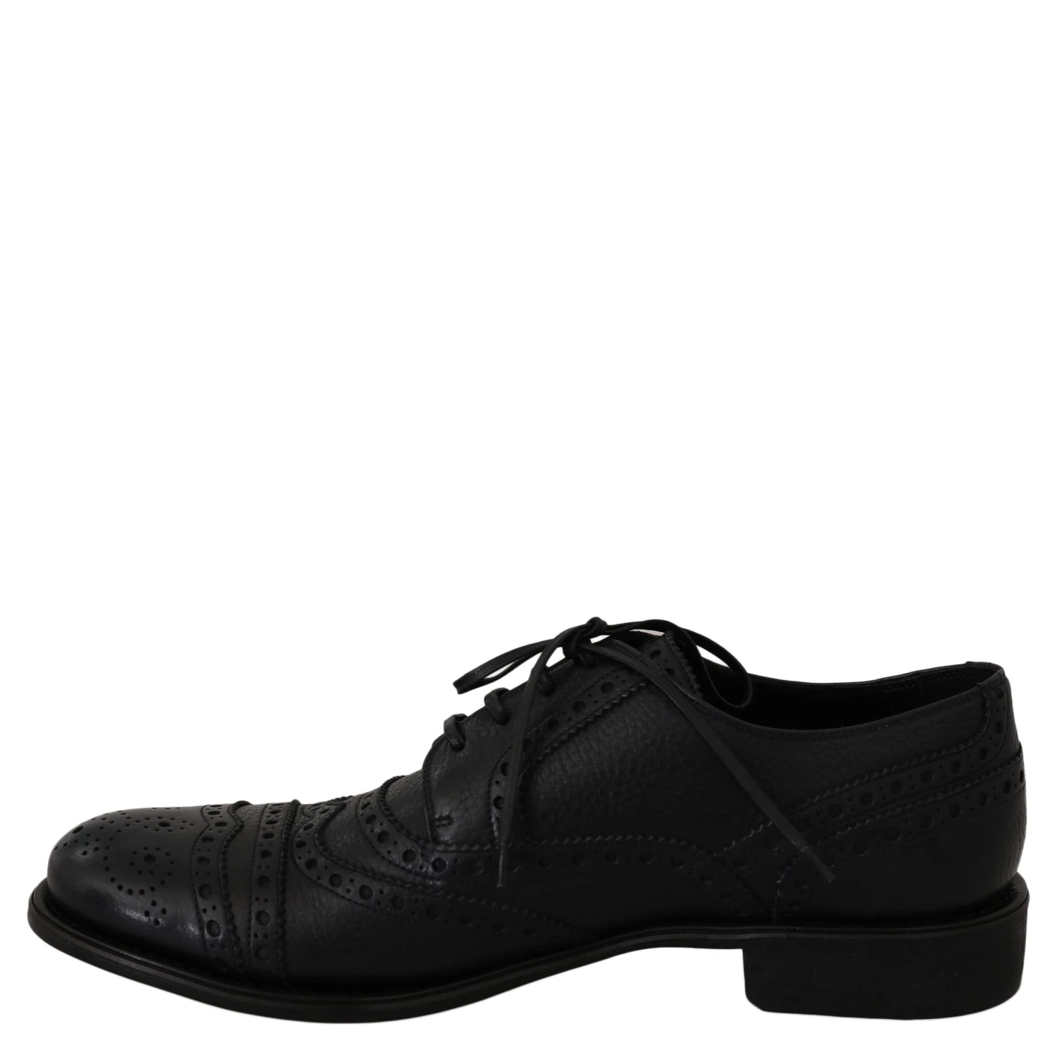 Blue Leather Wingtip Oxford Dress  Shoes