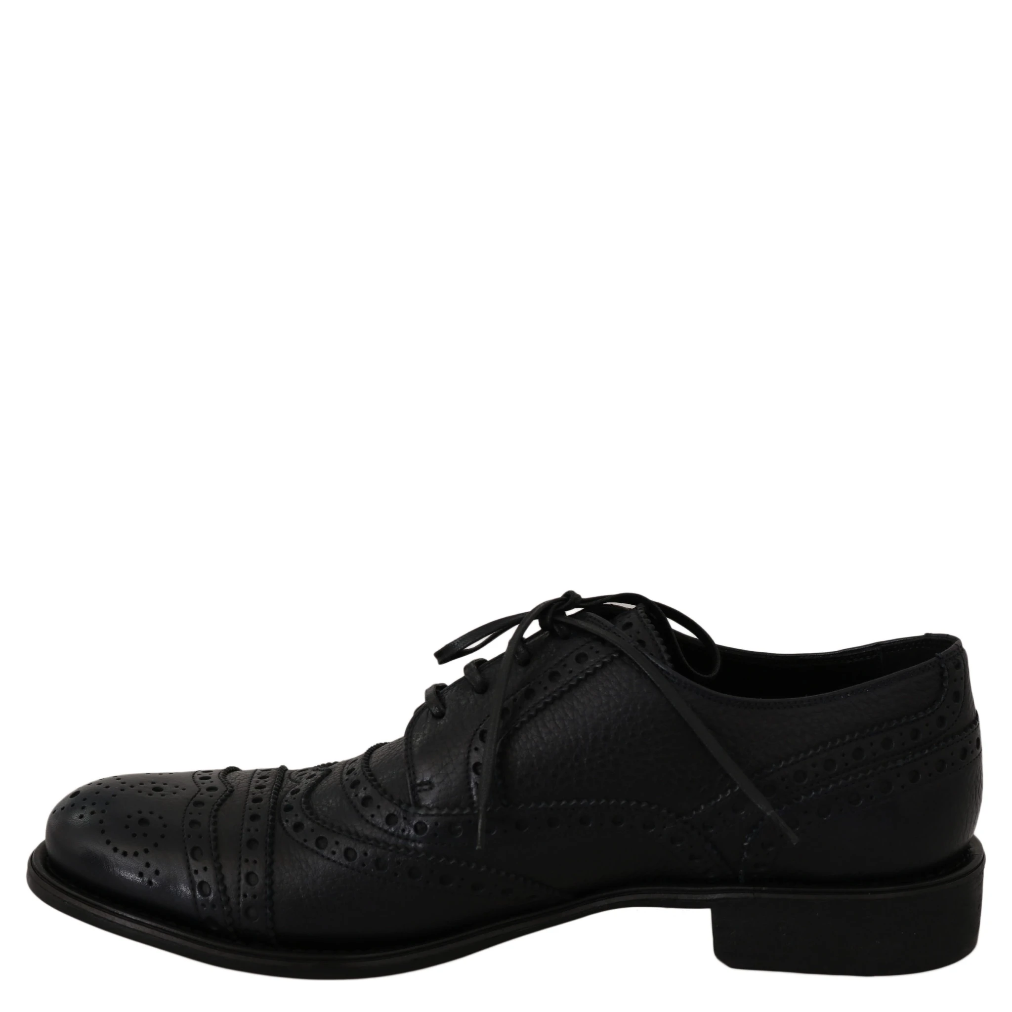 Blue Leather Wingtip Oxford Dress  Shoes