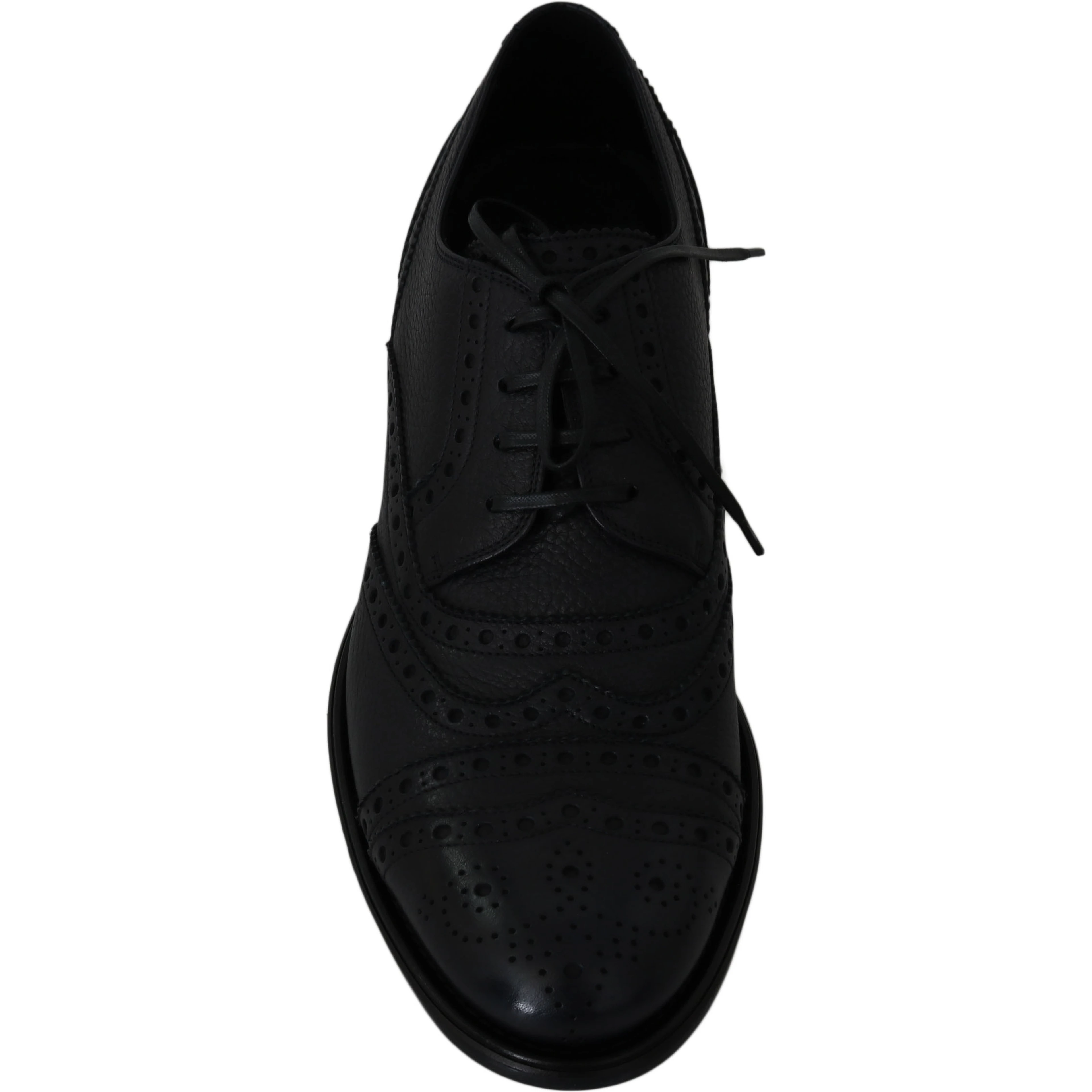 Blue Leather Wingtip Oxford Dress  Shoes