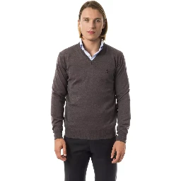 Gray Merino Wool Sweater