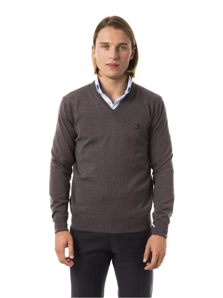 Gray Merino Wool Sweater