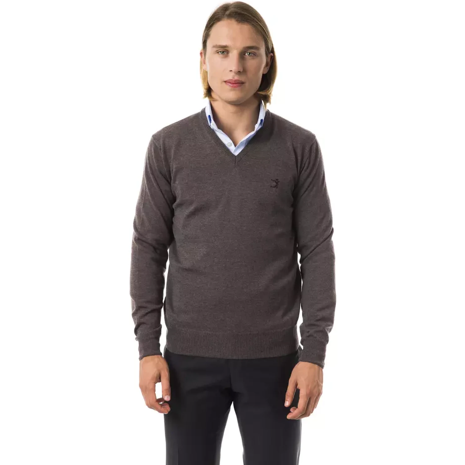 Gray Merino Wool Sweater