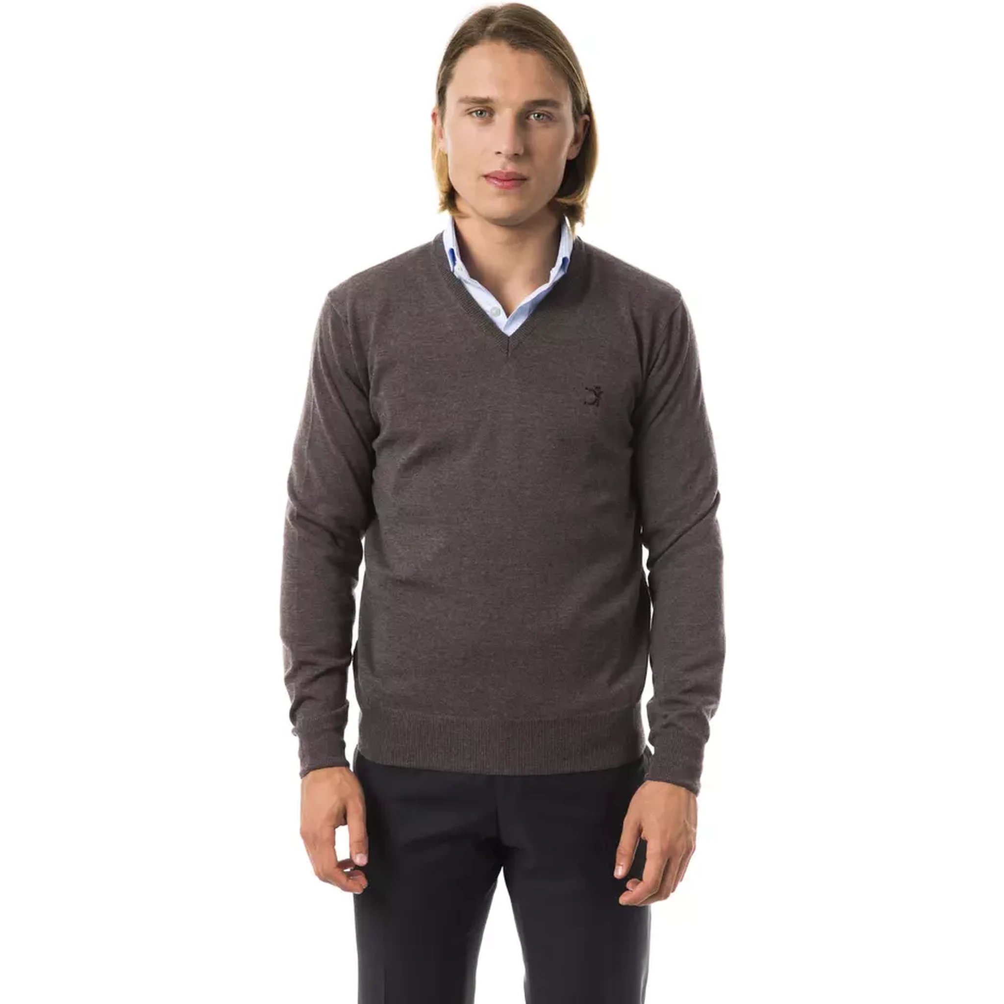 Gray Merino Wool Sweater