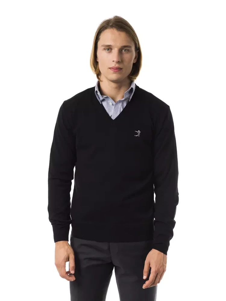 Black Merino Wool Sweater