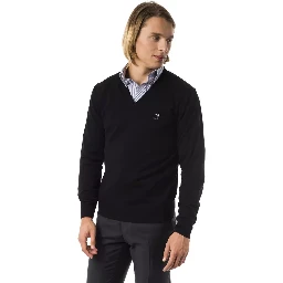 Black Merino Wool Sweater