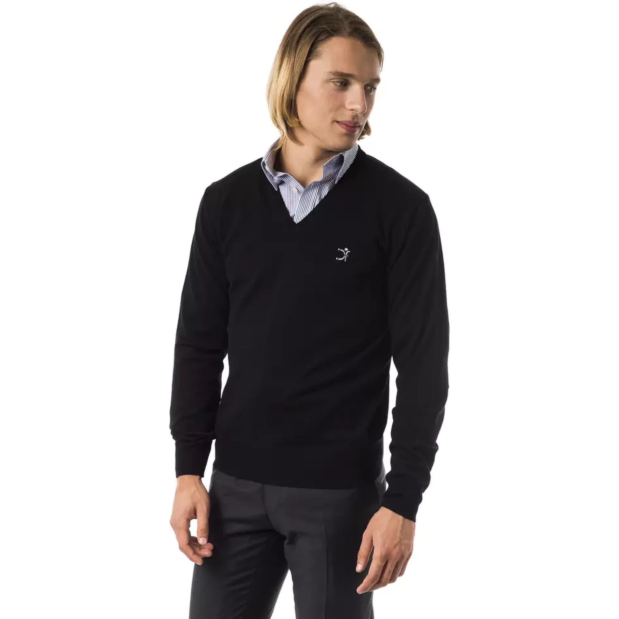 Black Merino Wool Sweater