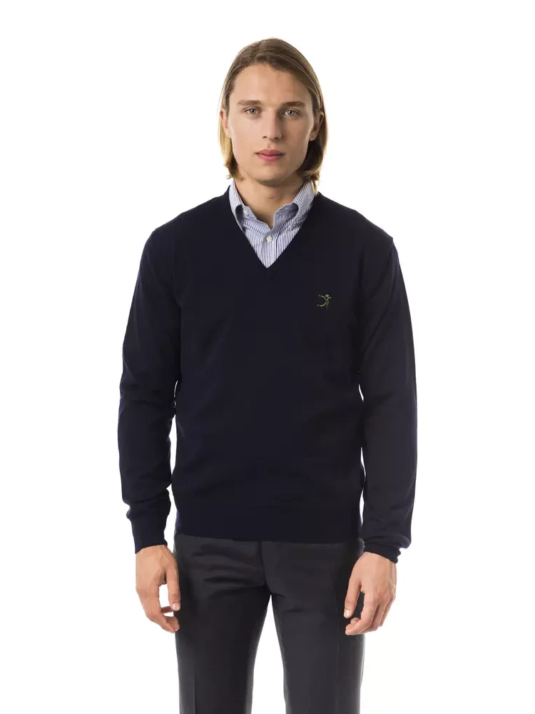 Blue Merino Wool Sweater