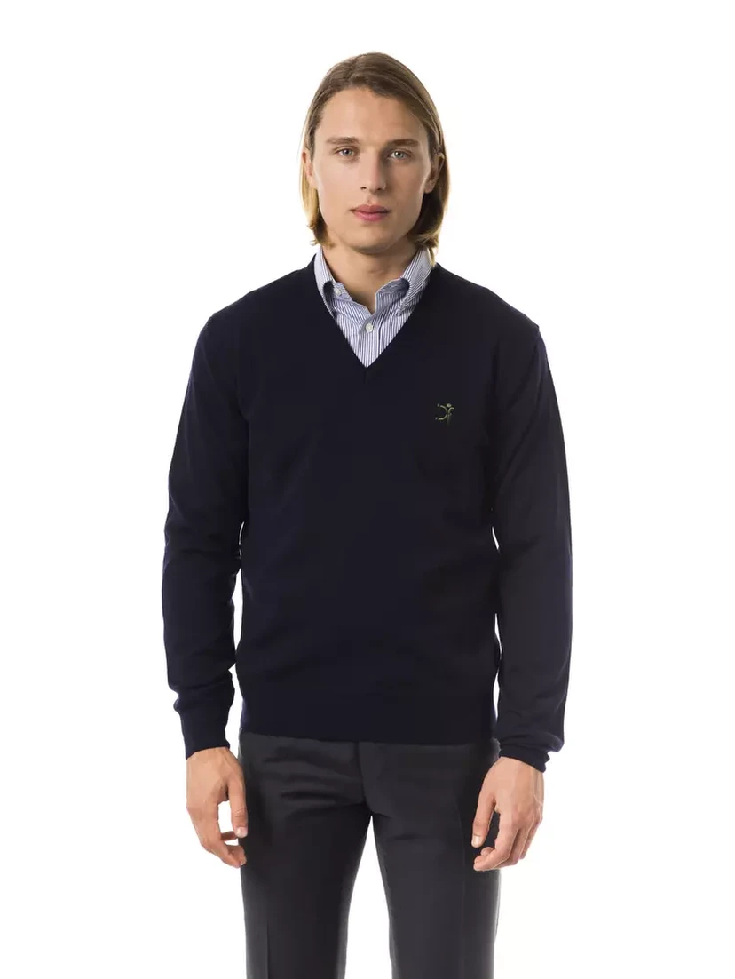 Blue Merino Wool Sweater
