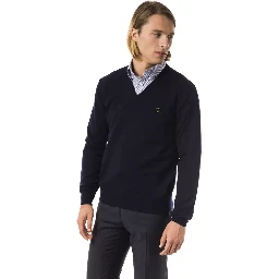 Blue Merino Wool Sweater