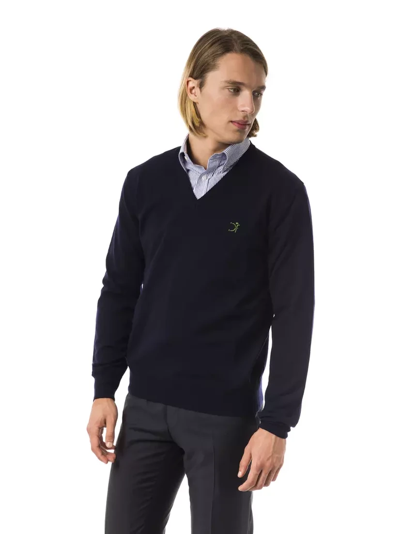 Blue Merino Wool Sweater