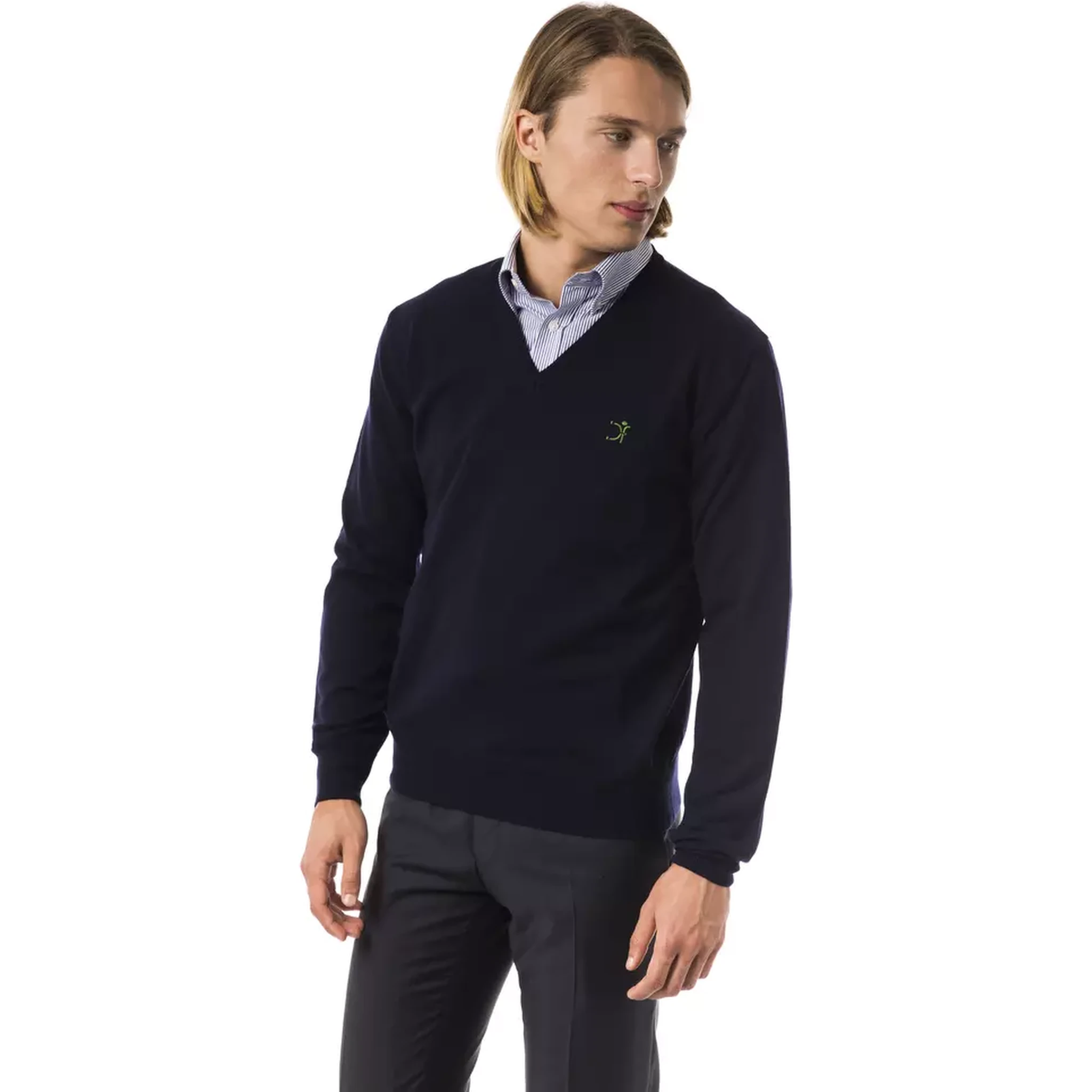 Blue Merino Wool Sweater