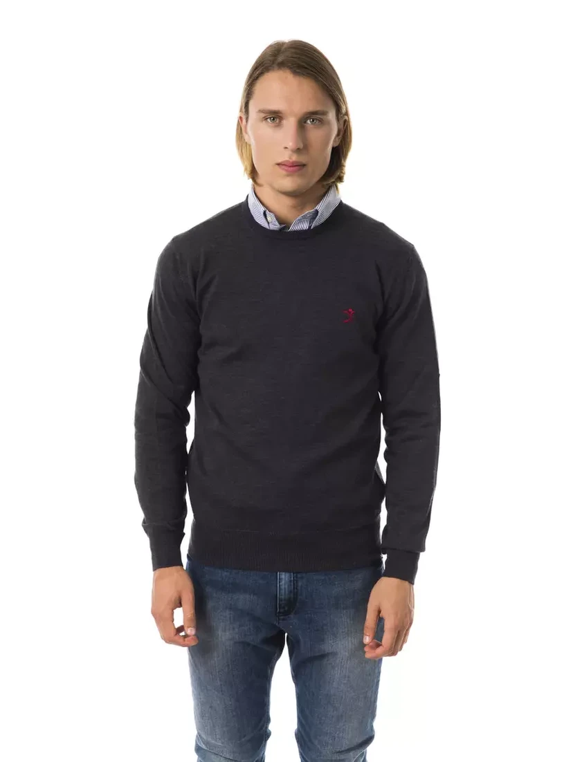 Gray Merino Wool Sweater