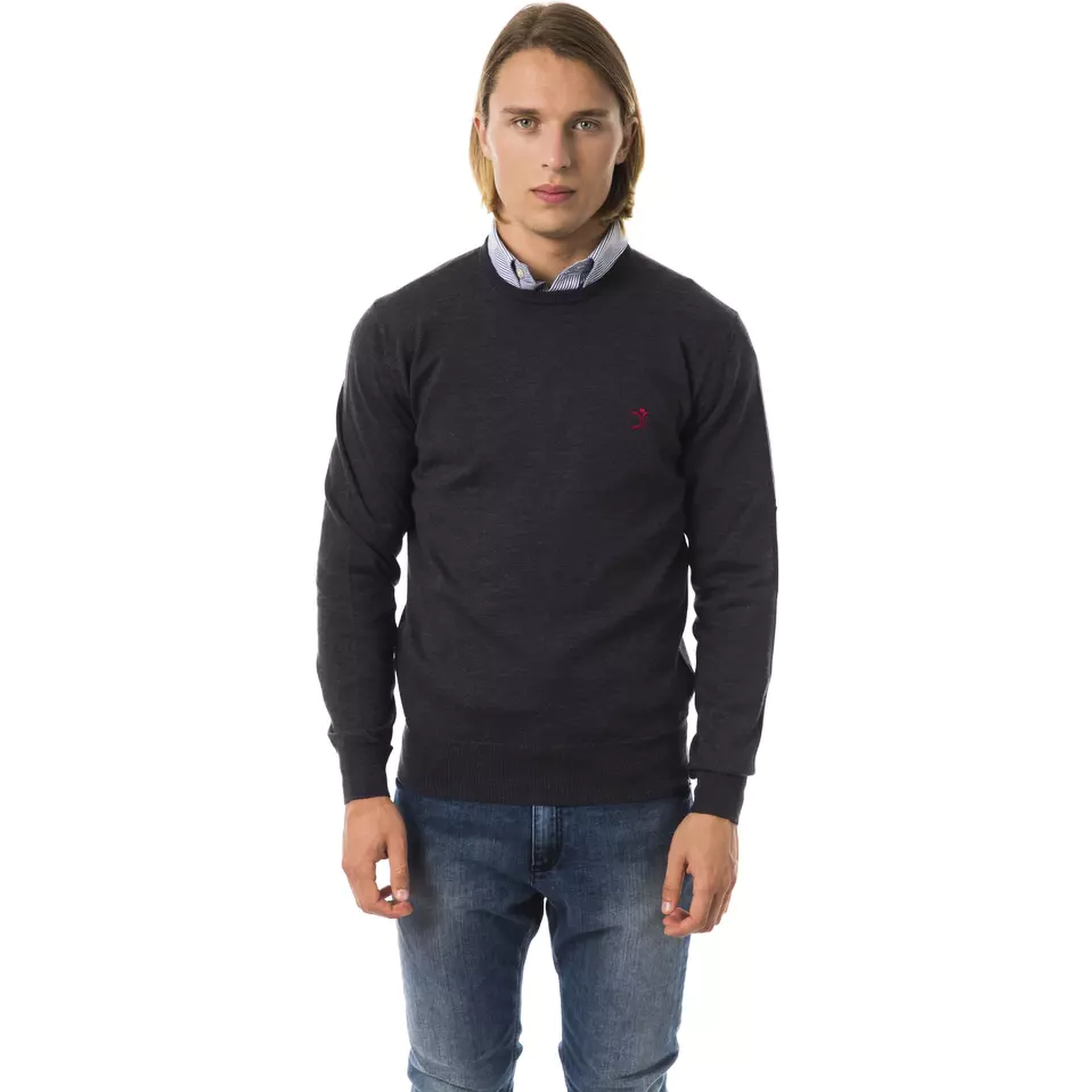 Gray Merino Wool Sweater