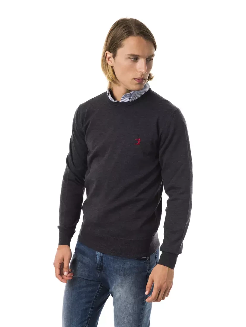 Gray Merino Wool Sweater