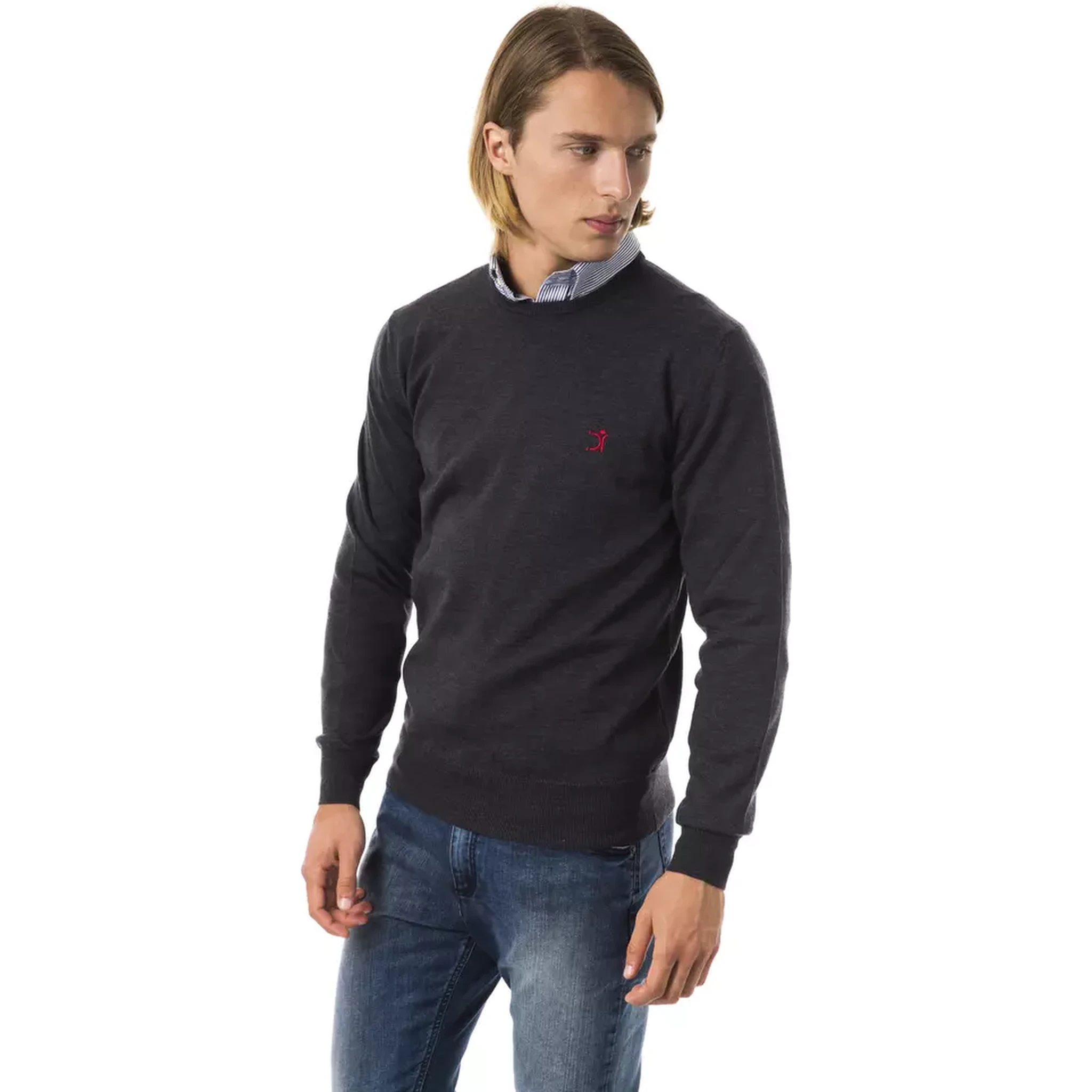 Gray Merino Wool Sweater